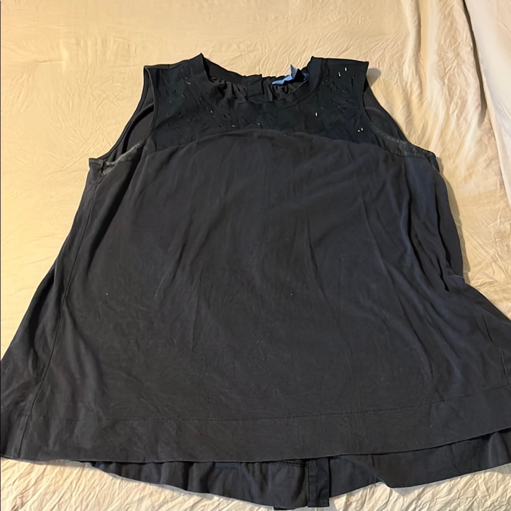 Women's Black Sleeveless Top